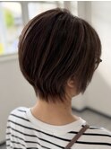 白髪ぼかしショート