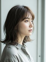 ラ パーチェ(La Pace)&nbsp;ウルフレイヤーミディアムアッシュベージュシースルーナチュラル