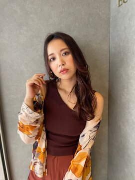 エクラートリュクス 津田沼(ECLART Luxe) 津田沼・ゆるく流れるブラウンロング