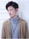 ビジネスシシーンでオシャレ!ハンサムオ-ルバック/30代/40代