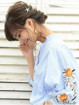 アース 武蔵境店(HAIR & MAKE EARTH) ＜3分アレンジ＞ラフ可愛い上級者見えアップヘア【EARTH武蔵境】