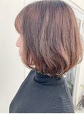 40代大人女性ワンカールハイライトボブ Ruufus恵比寿渋谷31518