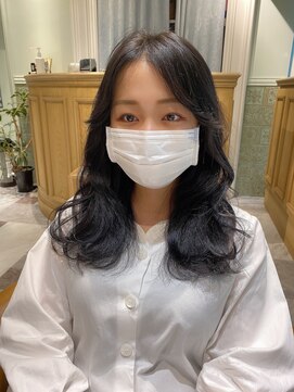 ロンド ロビン 栄(Lond robin) 【Lond robin】エギョモリ/くびれヘア/韓国風/メルティカラー