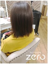 ヘアメイクゼロ 坂戸駅前店(hairmake zero)&nbsp;ショコラベージュ　きりっぱなし