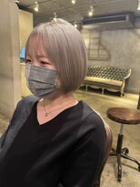 髪質改善と縮毛矯正の専門店 サンティエ(scintiller)&nbsp;大人綺麗な小顔襟足スッキリショートボブ　30代40代50代