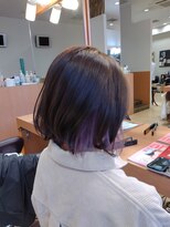 シャンプーボーイ 佐世保駅前店(SHAMPOO BOY)&nbsp;インナーカラー★ロイヤルパープル　バック