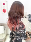 ピンクグラデーション☆ロングデザインカラー