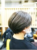 丸みのショートスタイル
