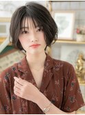 大人かわいい小顔束感ショートウルフマッシュh3大宮20代30代40代
