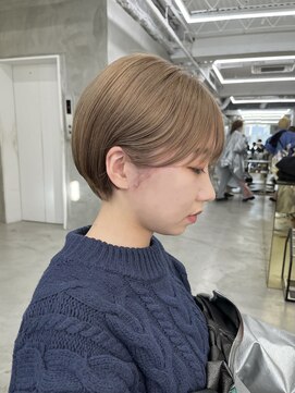 ミーム 原宿 表参道(meme) ☆ハイトーンブリーチミルクティーカラーホワイトベージュカラー