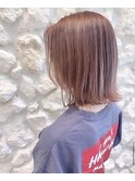 Moana【うるま】#ケアブリーチ#ピンクベージュ#20代30代40代