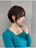 ミニウルフレイヤーカット顔周り前髪韓国ショートボブ/池袋