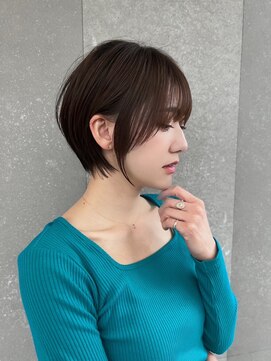 ロンドアジュール 横浜(Lond azur) ミニウルフレイヤーカット顔周り前髪韓国ショートボブ/池袋