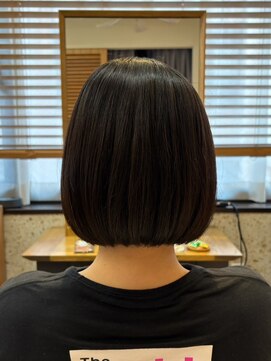 ヘアリゾート粋 トゥジュ 池袋東口店(tujuh) 丸みボブ/黒髪ボブ