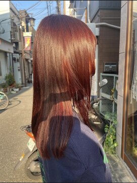 ミム(Mimu) ブリーチなし×レッドカラー