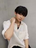 ペレ 渋谷(PELE)&nbsp;MEN’S HAIR/ブルーブラック/フェザーパーマ/渋谷