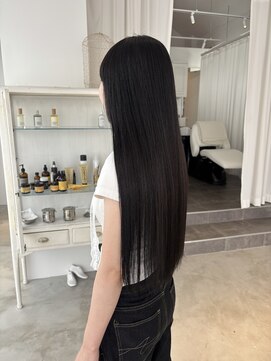 サークル(CIRCLES) 透け感ネイビースーパーロング