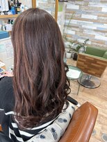 ハウオリ ヘアーワークス(Hauoli hair works)&nbsp;高濃度水素カラー×プレックスリペアTR×グレーピンクカラー