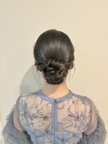 フェリーチェ 六本木店(Felice)&nbsp;シニヨン ツヤ髪 上品 結婚式 参列ヘア お呼ばれヘア