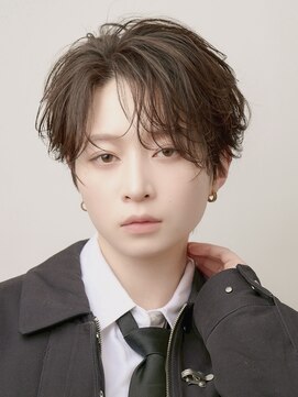 オーシャントーキョー 原宿(OCEAN TOKYO) ラフ毛流れコンマバング×曲がる縮毛矯正