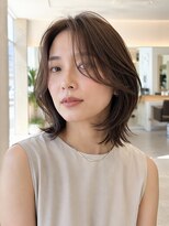 セレスト 心斎橋店(CELESTE)&nbsp;【抜け感】【30代】イノアカラー/モカオリーブくびれミディ