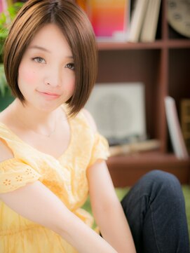 カバーヘア ブリス 戸田公園西口店(COVER HAIR bliss) アシンメトリー艶カラー小顔前下がりボブ戸田公園20代30代40代a!