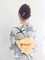 【ハピネス西大寺】大人カジュアル浴衣スタイル