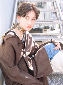 ロジッタ(ROJITHA) 【ROJITHA】外国人風ショートヘア × アッシュグレージュ