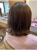 伸ばしかけでも可愛いボブ♪