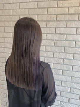 フルミー(fulme.) 透明感グレージュカラー☆紫のイヤリングカラーで大人っぽく！