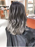 アッシュハイライトグラデーションカラー☆ハイトーンカラーCY