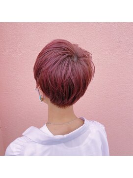 ビルズノア バイ ヤスオカ(BUILDS NOAH BY YASUOKA) 丸みショート×ピンクラベンダー