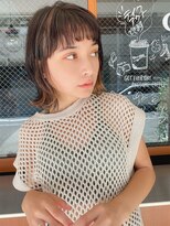 ルービック バランス 天王寺(Rubik's×Balance)&nbsp;フェザーバング/インナーカラー/大人かわいいウルフ外ハネボブ