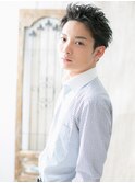 ワイルドツーブロックショートウェットヘアQ