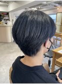 #メンズカラー#韓国#ブルーブラック#名古屋美容室#20代