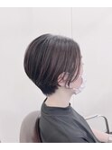 前髪なしのスマートなショートヘア☆