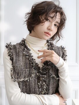 ヘアーメイクパウダー 天王寺寺田町店(Hair make powder) ナチュラルボブ×大人ショートボブ×ウェーブ 20代30代40代