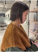 切りっぱなしボブミニボブ外ハネボブ