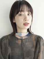 トリッカ シブヤ(TRICCA SHIBUYA)&nbsp;ワイドバング/カカオブラウン/髪質改善カラー/こなれミディ渋谷