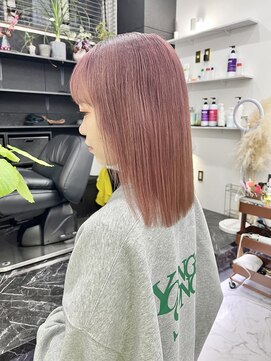 チュダック(ChuDuck) 韓国風《ピンクブラウン》ハイトーン/ケアブリーチ/ダブルカラー