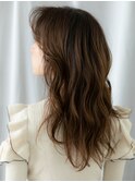 ことりベージュニュアンスパーマレイヤーロングd天王台20代30代
