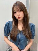 大人可愛い20代30代40代小顔ウルフレイヤーボブ丸みロング