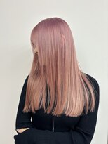 ダズリングディア(Dazzling Deer)&nbsp;切りっぱなしロング/ピンクベージュ/