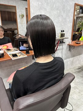 シールドヘアー 沖縄 新都心(C'LD Hair) 那覇/新都心/おもろまち/ぱつっとボブ/切りっぱなしボブ/ボブ