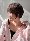 ワイドバング 大人可愛いマッシュショート