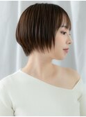 ツヤ髪ミストバング前下がりショートq古河20代30代40代