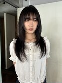 【あきら】レイヤーカットハッシュカット韓国顔まわりレイヤー