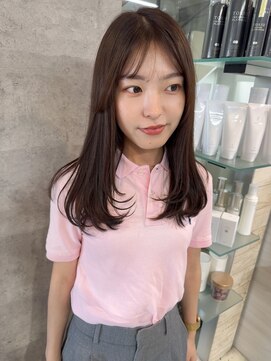 ハイル(KHAIR) ロングレイヤー/流れる顔周り/顔周りレイヤー/yuu