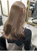 艶感セミロング×ナチュラルブラウン