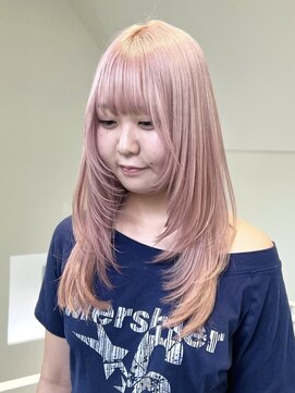 ラック 表参道(LUCK) ペールカラー/レイヤーカット/顔周りレイヤー/ブリーチ